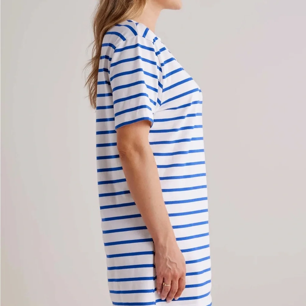 Avara Blue and White Striped Dress. XS - Picture 4 of 5